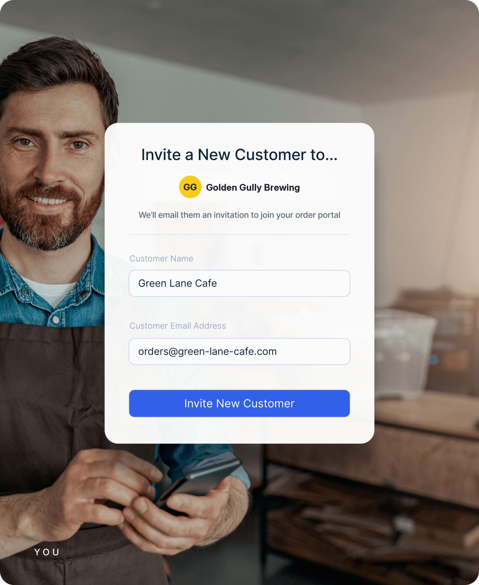 Customer portal login